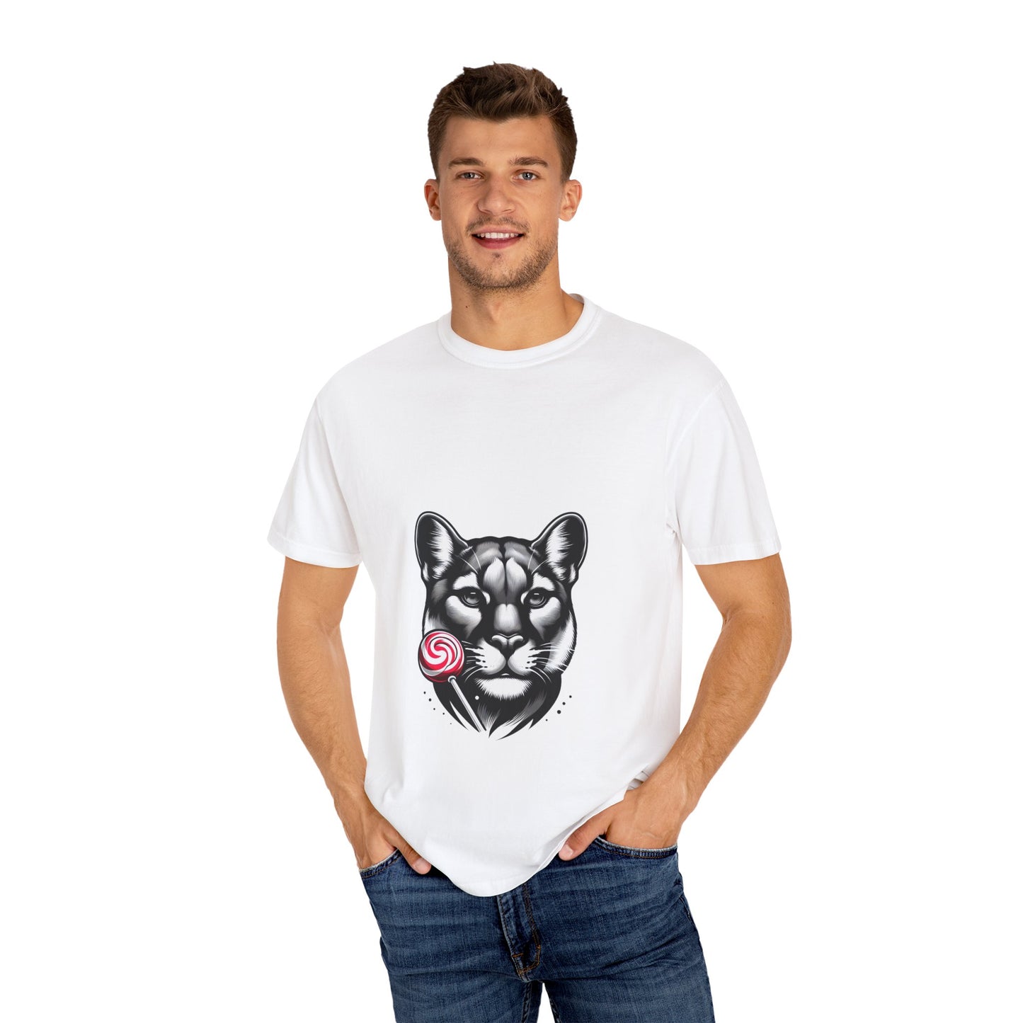 Unisex Garment-Dyed Cougar Candy T-shirt