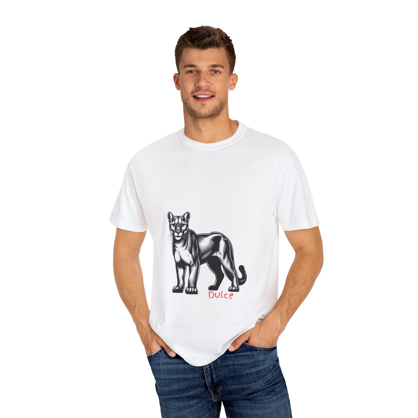 Dulce Graphic Unisex Garment-Dyed T-shirt - Stylish Print Tee
