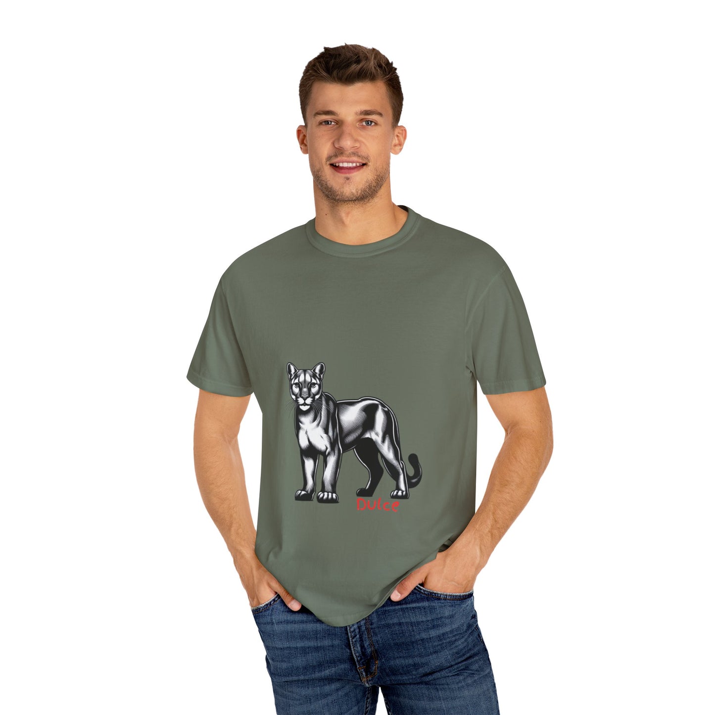 Dulce Graphic Unisex Garment-Dyed T-shirt - Stylish Print Tee