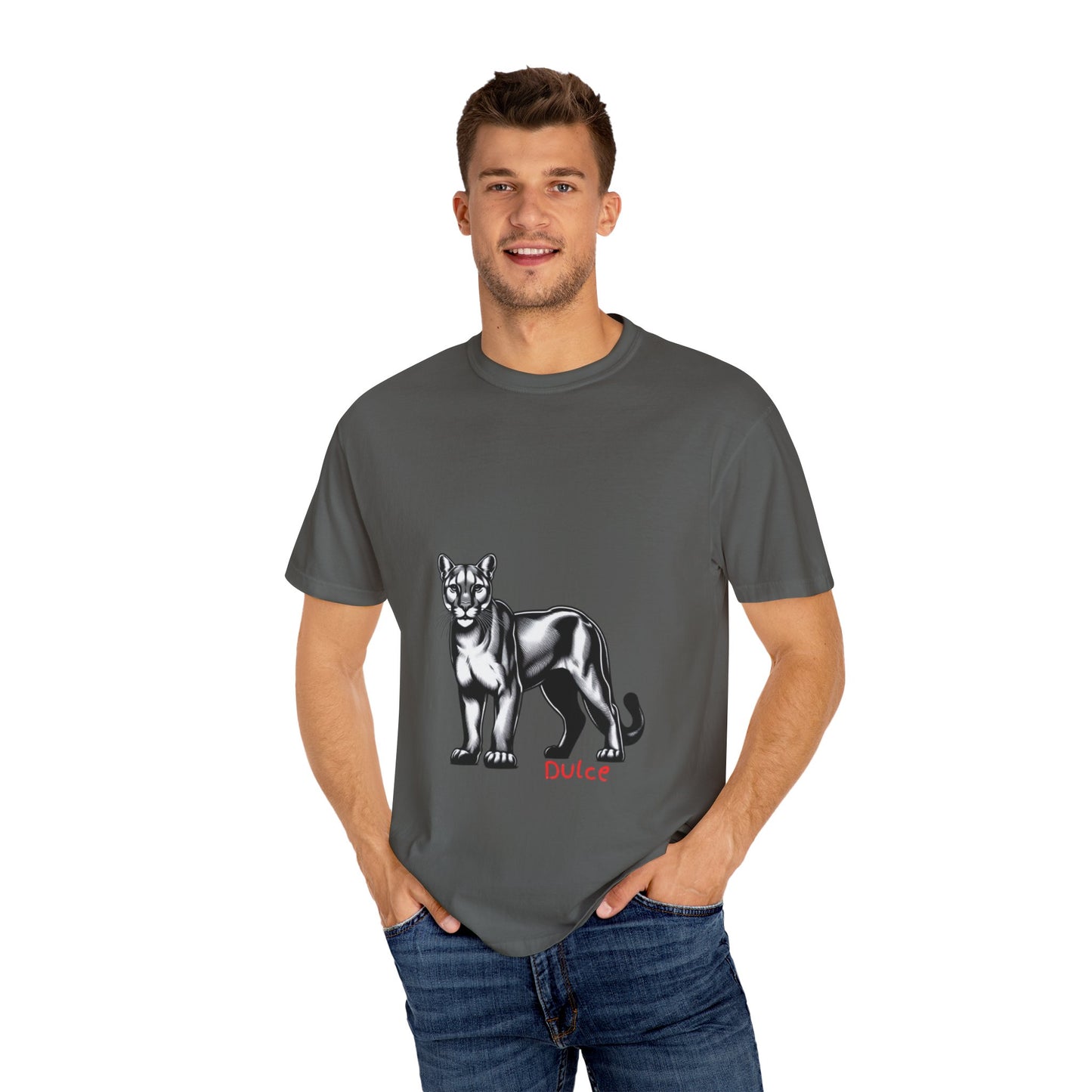 Dulce Graphic Unisex Garment-Dyed T-shirt - Stylish Print Tee