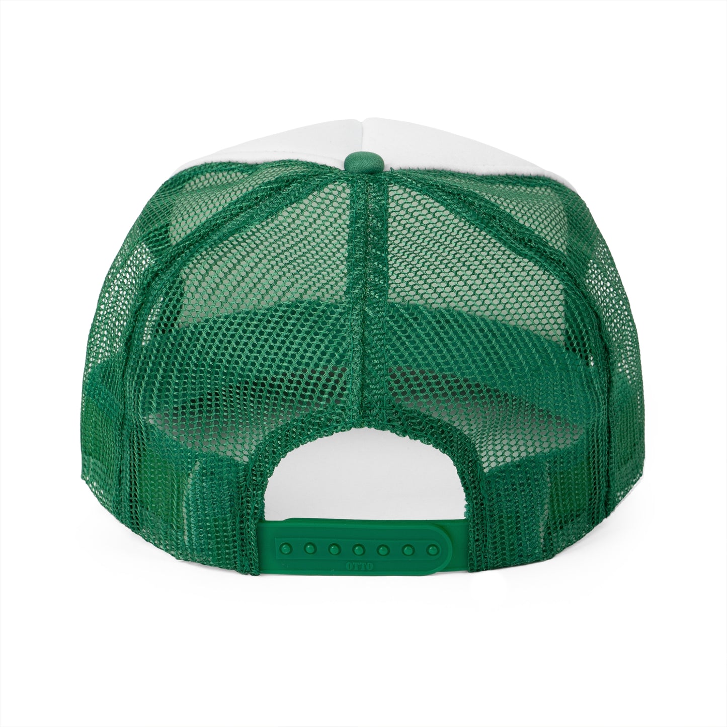 Vintage Panther Trucker Cap - Bold Green & White Design