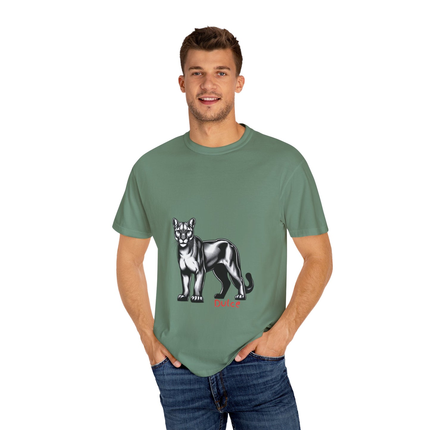 Dulce Graphic Unisex Garment-Dyed T-shirt - Stylish Print Tee