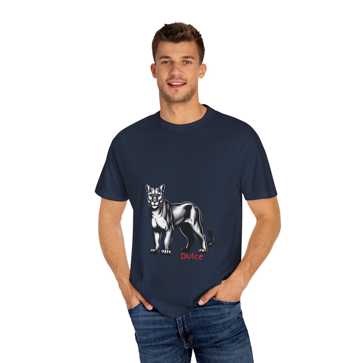 Dulce Graphic Unisex Garment-Dyed T-shirt - Stylish Print Tee