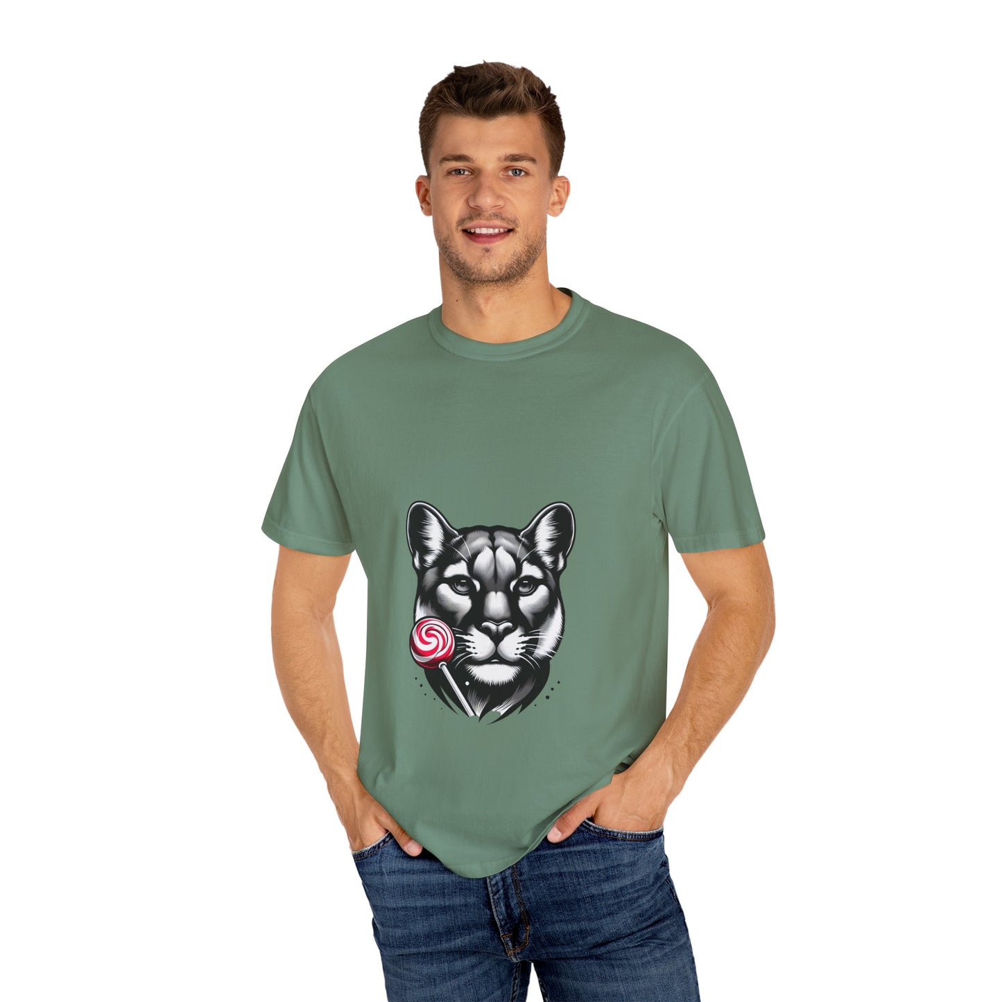 Unisex Garment-Dyed  Cougar Candy T-shirt