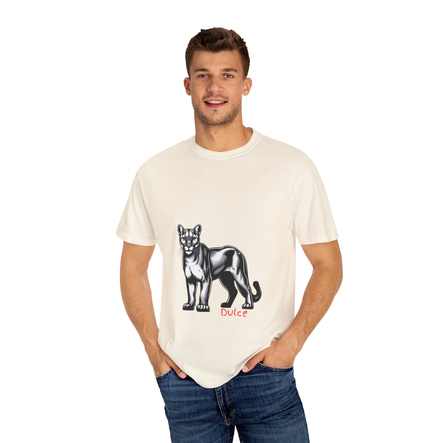 Dulce Graphic Unisex Garment-Dyed T-shirt - Stylish Print Tee