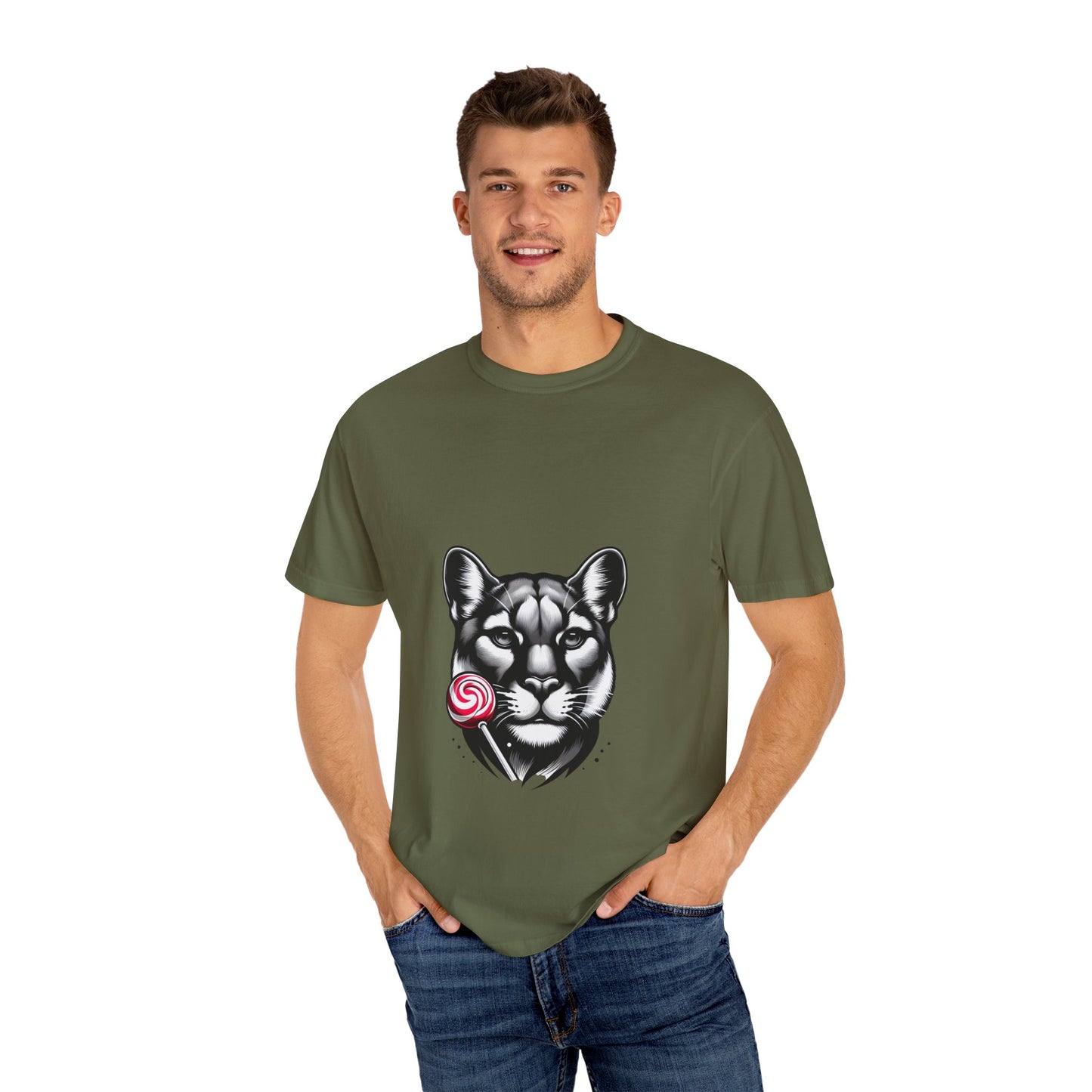 Unisex Garment-Dyed  Cougar Candy T-shirt