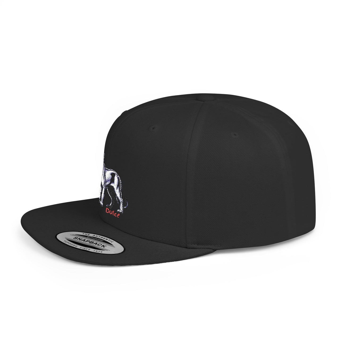 Cougar Dulce Embroidered Flat Bill Snapback Hat - Stylish Design for Casual Wear