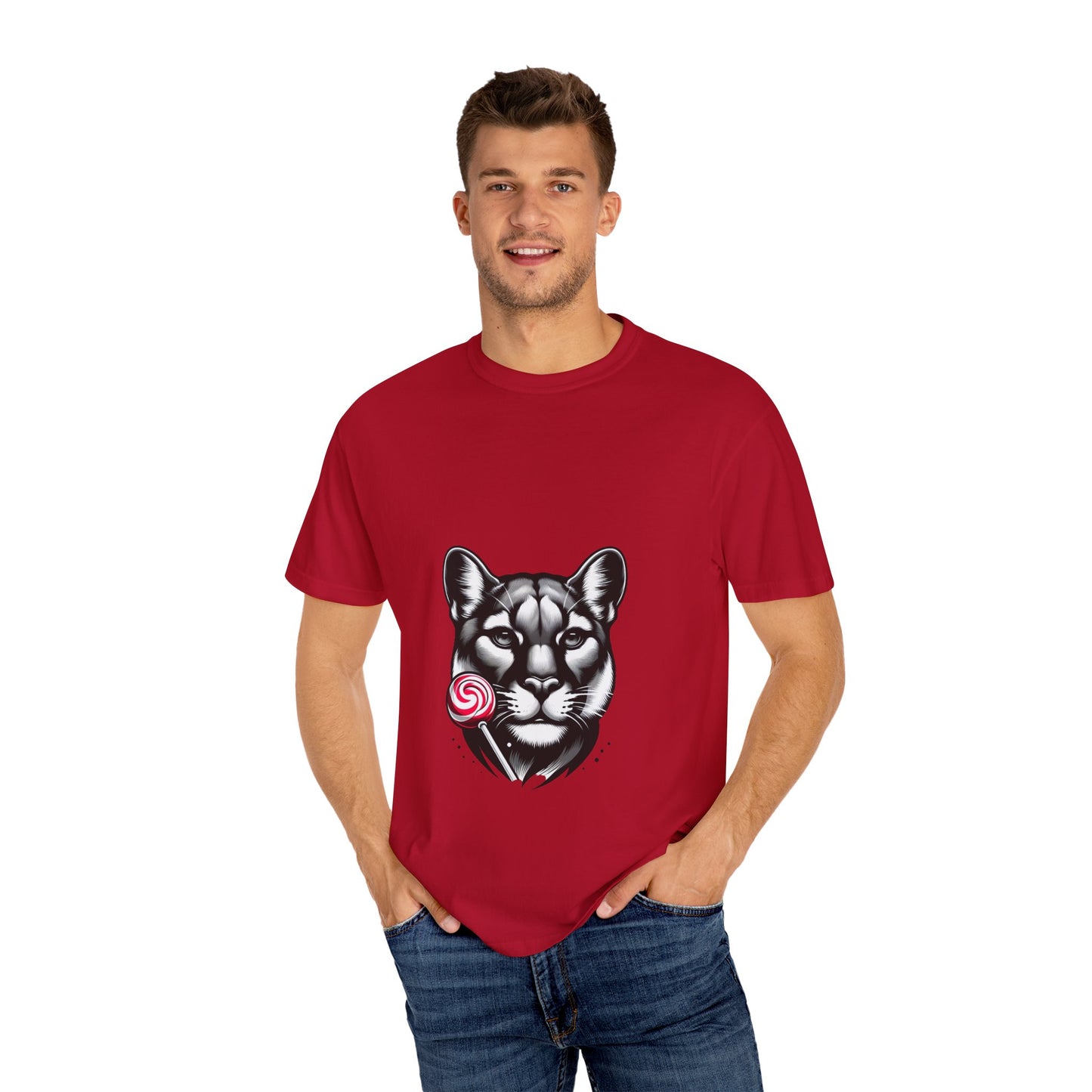 Unisex Garment-Dyed  Cougar Candy T-shirt