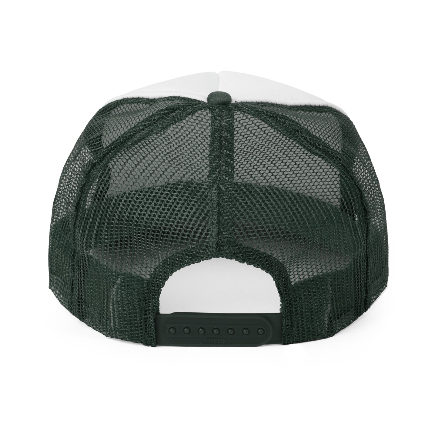 Vintage Panther Trucker Cap - Bold Green & White Design