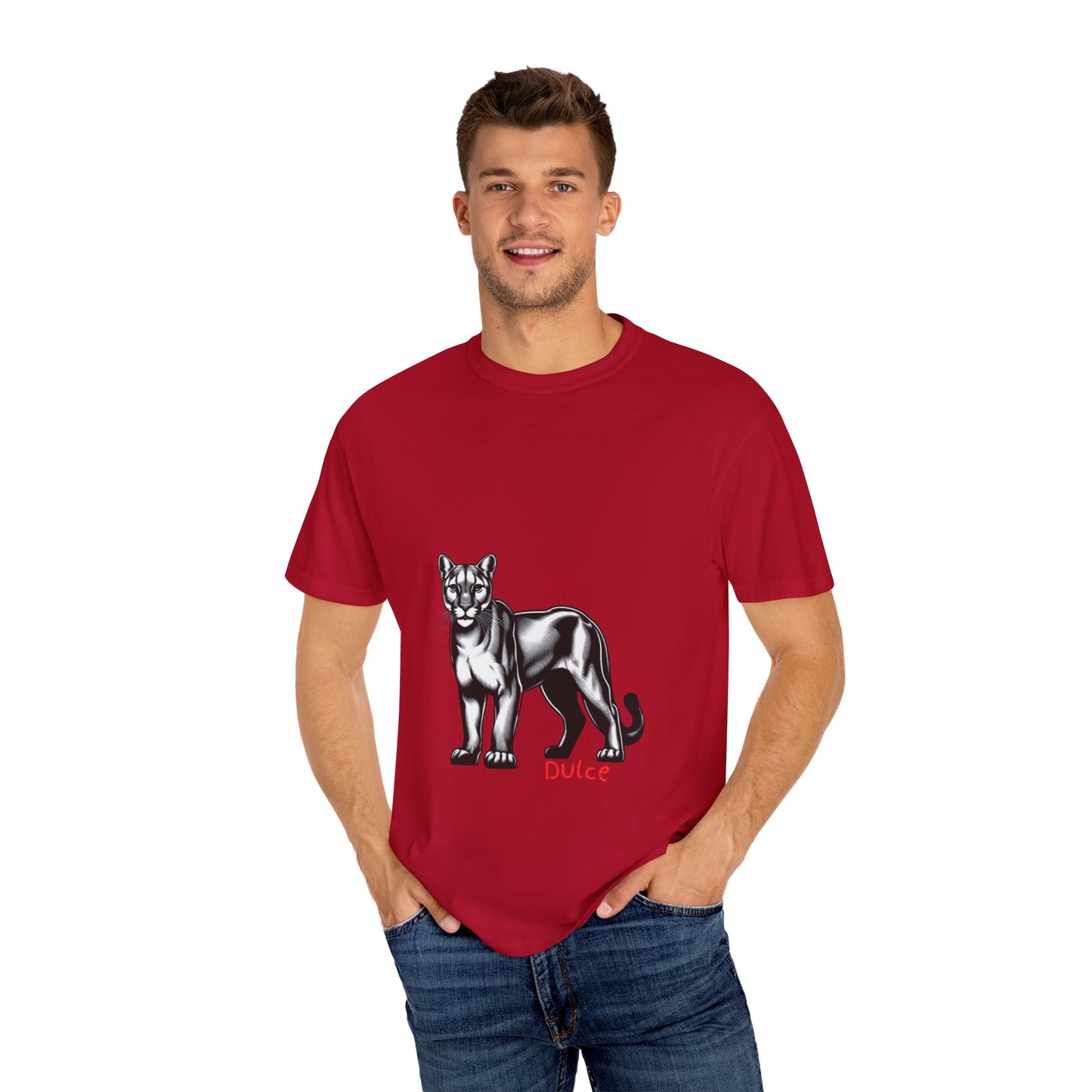 Dulce Graphic Unisex Garment-Dyed T-shirt - Stylish Print Tee
