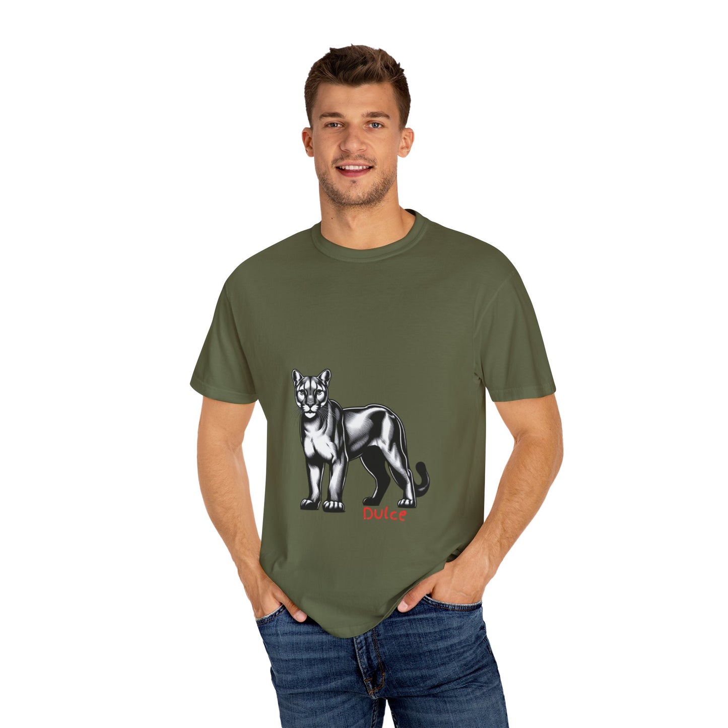 Dulce Graphic Unisex Garment-Dyed T-shirt - Stylish Print Tee